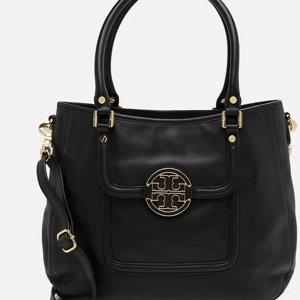 Tory Burch Amanda Black Leather Shoulder /Crossbody Bag